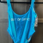 Out Of Office One Piece Blue Size M Photo 0