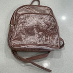 Pink Velvet Backpack Photo 0