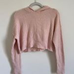 Aerie  Offline Cropped Ribbed Hooded Sweater Small Photo 1