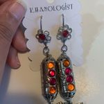 Long Indian earrings Silver Photo 1