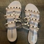 Wild Diva 💕 2 For $10  Lounge Neutral/Blush Colored Studded Sandals Size 9 Photo 0