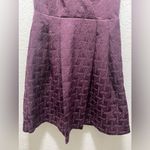 Kirna Zabete Target Purple Jacquard Plunge V Neck Cocktail Dress A Photo 7