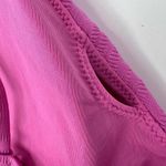 Aerie One Piece Swimsuit Pink Beaded Accent Straps T Strap Bathing Suit Med Photo 4