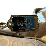 Coach Madison Op Art Phoebe Shoulder Bag Khaki Gold Hardware Photo 6