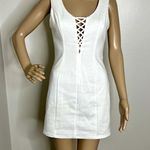 Ark & Co. White Caged Open Back Strappy Mini Dress Photo 7