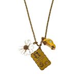 Kate Spade Go Go Go Yellow Car Floral Daisy Charm Fashion Gold Necklace Photo 1