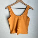 Spanx Get Moving Fitted Cropped Workout Tank Top Orange Size Medium Photo 3
