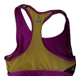 Adidas  Women’s Tech Fit Clima Cool Sports Bra Size Small Purple Yellow Athletic Photo 2
