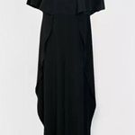 H by Halston H Halston Ruffled Flutter Sleeve Jumpsuit in black style Modele Size 4 Photo 0