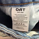 OAT New York Braided Waist Wide Leg Jean in Blue Size 2 or 26 Photo 5