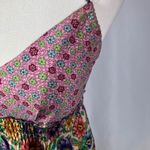 Lucky Brand Floral Maxi Dress Halter Neck Boho Festival Size XS Y2K Photo 6