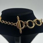 Kenneth Jay Lane Hammered Gold Chain Necklace Photo 2