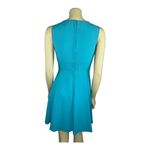 American Vintage 50's Blue Sleeveless Pleated Belted Gemstone Dress small Photo 8