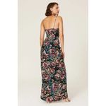 Amanda Uprichard Ellie Floral Gown Black Womens Size Medium Photo 2