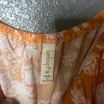 Bebop Orange Floral Romper, Size Medium Photo 3