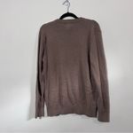H&M 100% Cotton Women's Brown Crewneck Sweater Photo 2