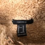Forever 21 sherpa fluffy brown teddy cropped sweater Photo 3