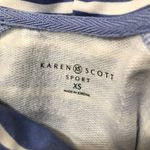 Karen Scott Dip-dyed Striped Cowl Neck Sweatshirt XS Photo 3