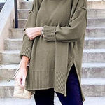 Merokeety MEROKITTY LONG SLEEVE GREEN MOCK NECK SWEATER NWOT Photo 0