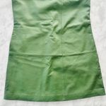 Bod & Christensen Destiny Leather Shift Dress Matte Green NEW Size Medium Photo 7