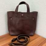 PLG PORTLAND Leather Goods “Almost Perfect” Mini Crossbody Tote Bag Brown Photo 2