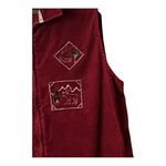 VTG. Corduroy Embroidered Outdoor Theme Zip up front Vest. SZ.XL Photo 3