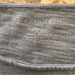 American Eagle Outfitters Gray Cropped Tie Front Sweatshirt Photo 5