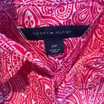 Tommy Hilfiger Shirt Dress White and Pink Paisley - Size S Photo 3