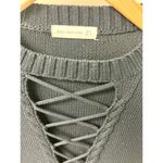 Bec & Bridge 100% Cotton Lace-Up Knit Pullover Sweater navy blueWomens Size US 4 Photo 1