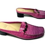 Stuart Weitzman Size 9 Clog Pink Open Back Loafer 1.5" Heel Rhinestone Business Photo 2