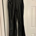 H&M Faux Leather 5-Pocket Pants – Size 4, Black Photo 3