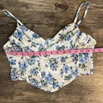 Cute White and blue floral top 🤍💙 Size M Photo 1