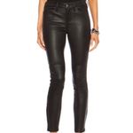 Current/Elliott  Lamb Leather Crop w/ Long Zip Black Skinny Pants Photo 1