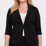 Torrid  Studio Lexington‎ Millennium Stretch Blazer Office Plus Size 2 2X Black Photo 0