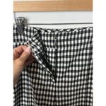 Veronica Beard  Gingham Pants Women 6 Estimated Black White Gemini Side-Stripe Photo 4