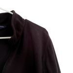 Lands' End black full zip fleece jacket pocket winter classic long sleeved Photo 1