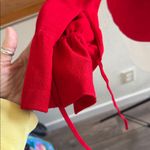 St. John Vibrant evening by Marie gray Red Knit cardigan sweater size 14 Photo 6