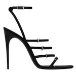 Saint Laurent NIB Jerry High Heel Sandals in Black Size 37.5 Photo 0