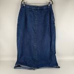 Harvé Benard Vintage Denim Long Skirt Photo 3