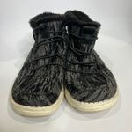 Hey Dude  Lea fur lined ankle boots black gray white womens size 10 casual trendy Photo 2