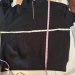 Z Supply  Essentials Half Zip Black Sweatshirt Size Medium Photo 6