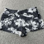 Free People Shorts Women's Large L Black White Tie Front Linen Blend Casual Photo 0