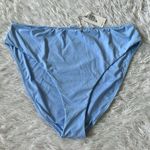 Good American New Good Waist High-Rise Bikini Bottoms in Sky blue size 7/4X Photo 1