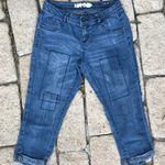 Uproar denim embroidered patchwork capri pants Photo 0