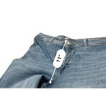 Mango  High-Rise Frayed-Hem Wide-Leg Ankle Jeans "Catherine" Culotte Size 6 Photo 8