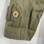 Reaction Kenneth Cole Kenneth Cole Reaction Coat‎ Womens Medium Olive Collared Belted Military Style Photo 3