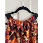 Milano Womens Medium Sleeveless Blouse Art To Wear Floral Fall Transition Corp Photo 6
