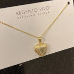 Argento Vivo NWT  Sterling Silver Heart Locket Necklace Photo 1