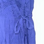 Hummingbird  Midnight Blue Ruffle Midi Dress Photo 2