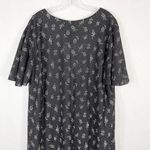 VTG Roamans Plus Size 24W Nightgown Black Floral‎ Lace Semi Sheer Midi 1392 Photo 2